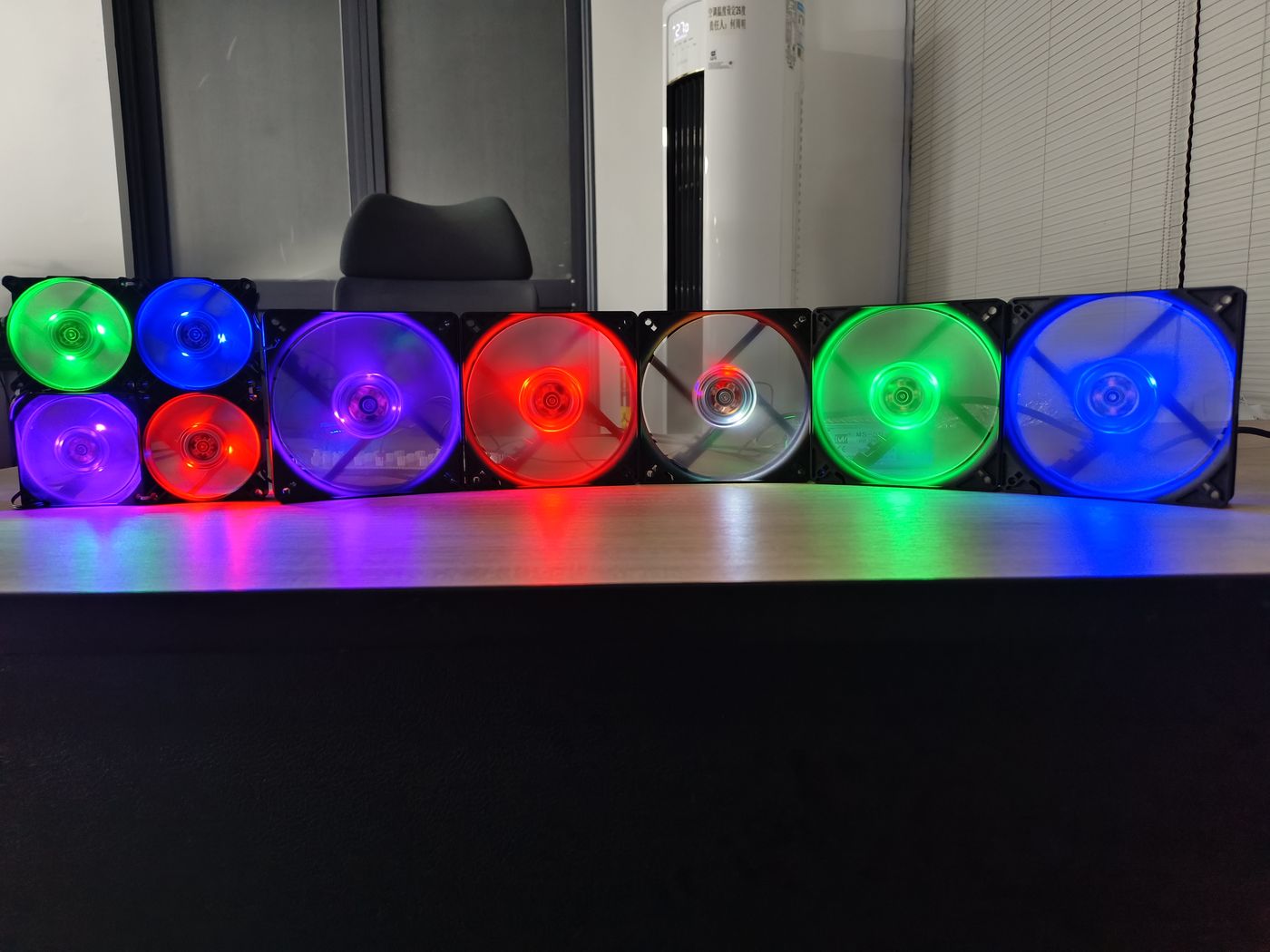 RGB LED cooling fan lineup